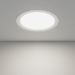 Встраиваемый потолочный светодиодный светильник DLS186 18W 6500K белый (WH)